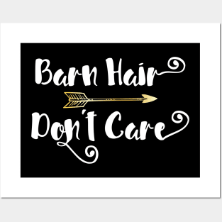 'Barn Hair Don't Care' Funny Horse Posters and Art